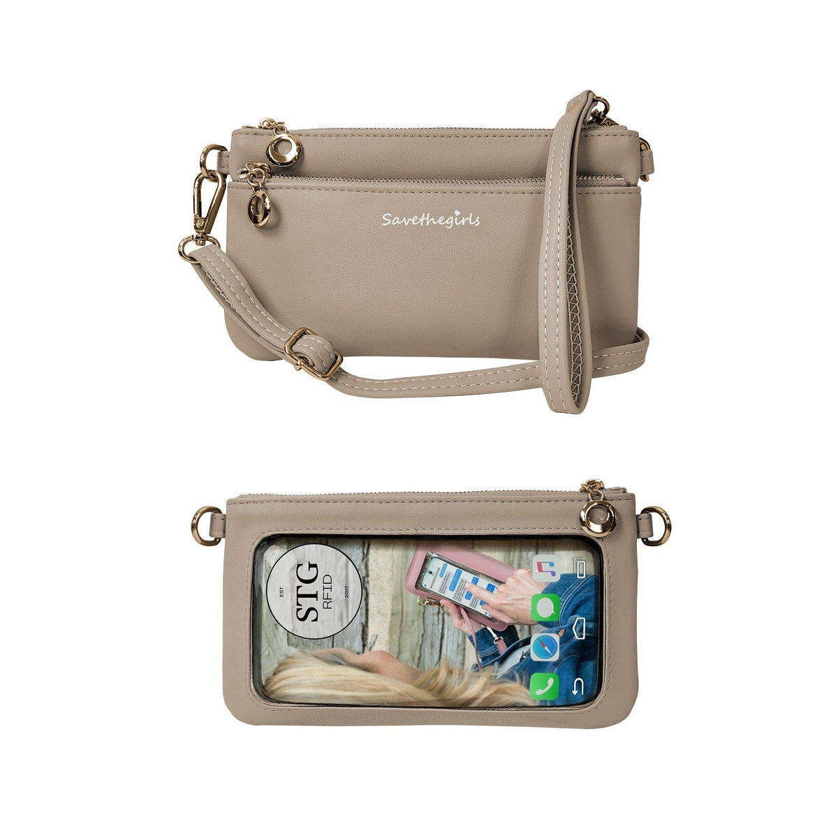 Bolso Bella RFID con Pantalla Táctil | Crossbody Compacto para Mujer Conectada