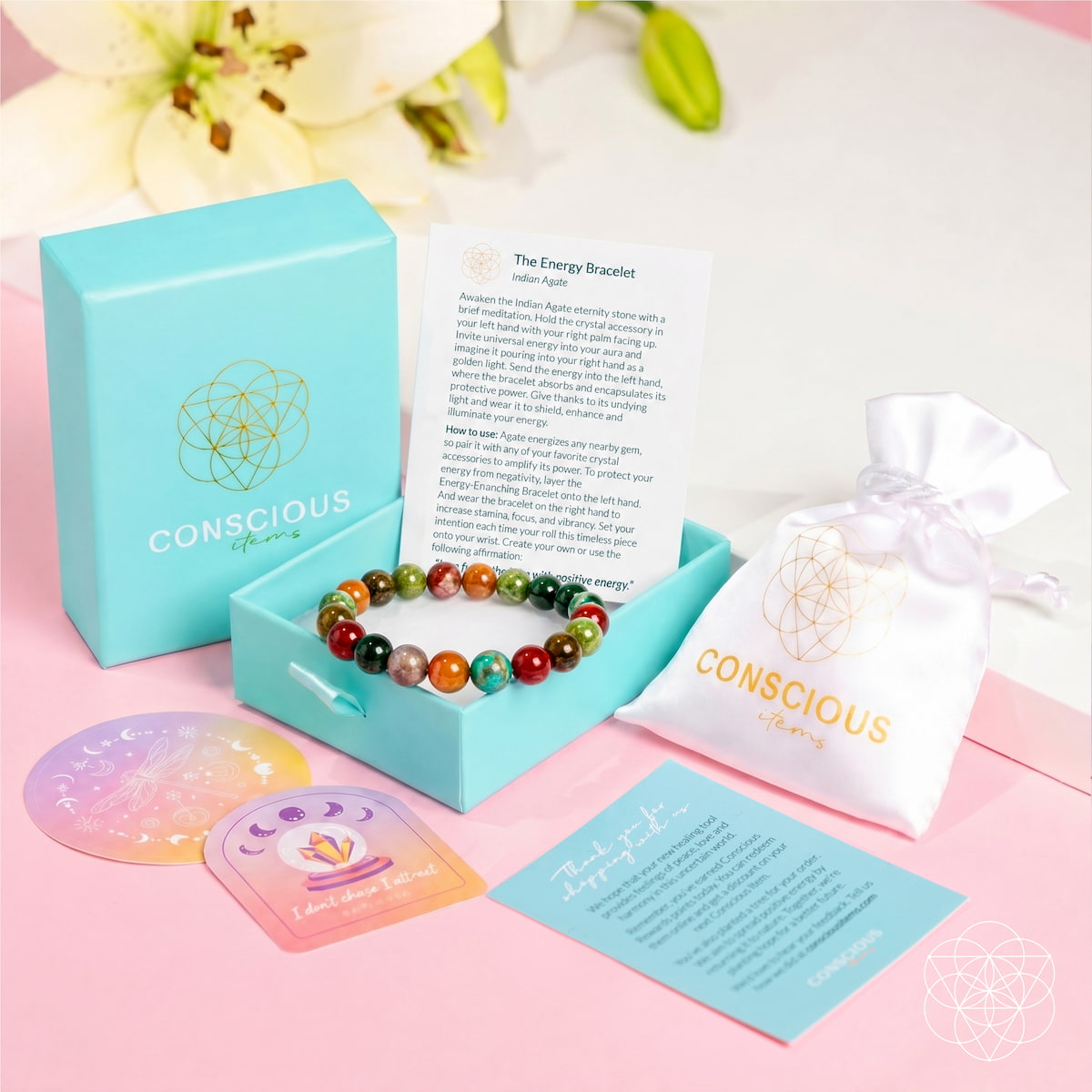 Pulsera de Energía | Ágata India Natural – Equilibrio & Vitalidad