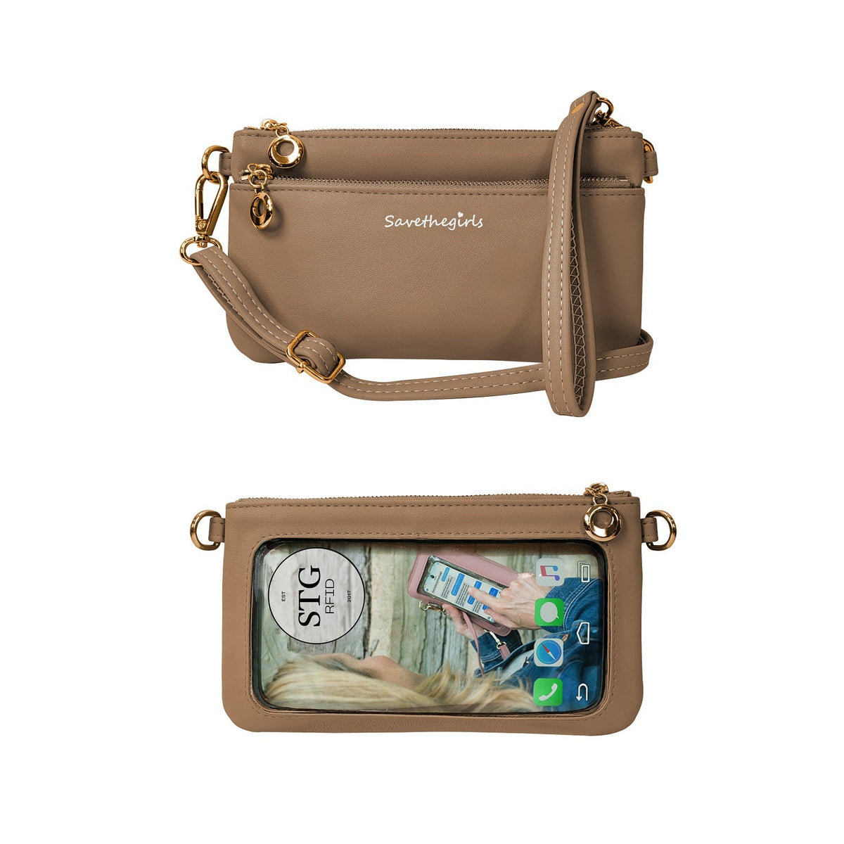 Bolso Bella RFID con Pantalla Táctil | Crossbody Compacto para Mujer Conectada