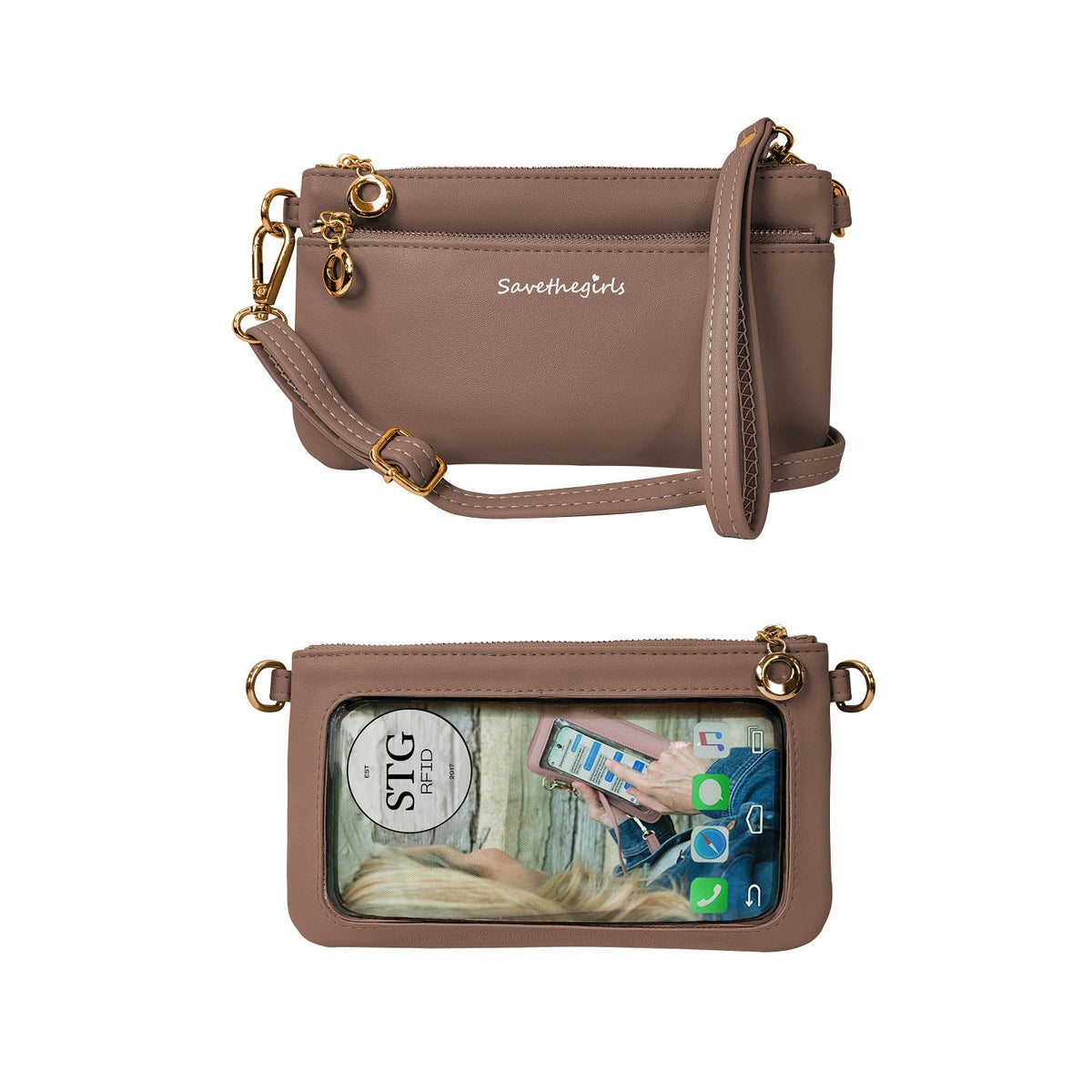 Bolso Bella RFID con Pantalla Táctil | Crossbody Compacto para Mujer Conectada