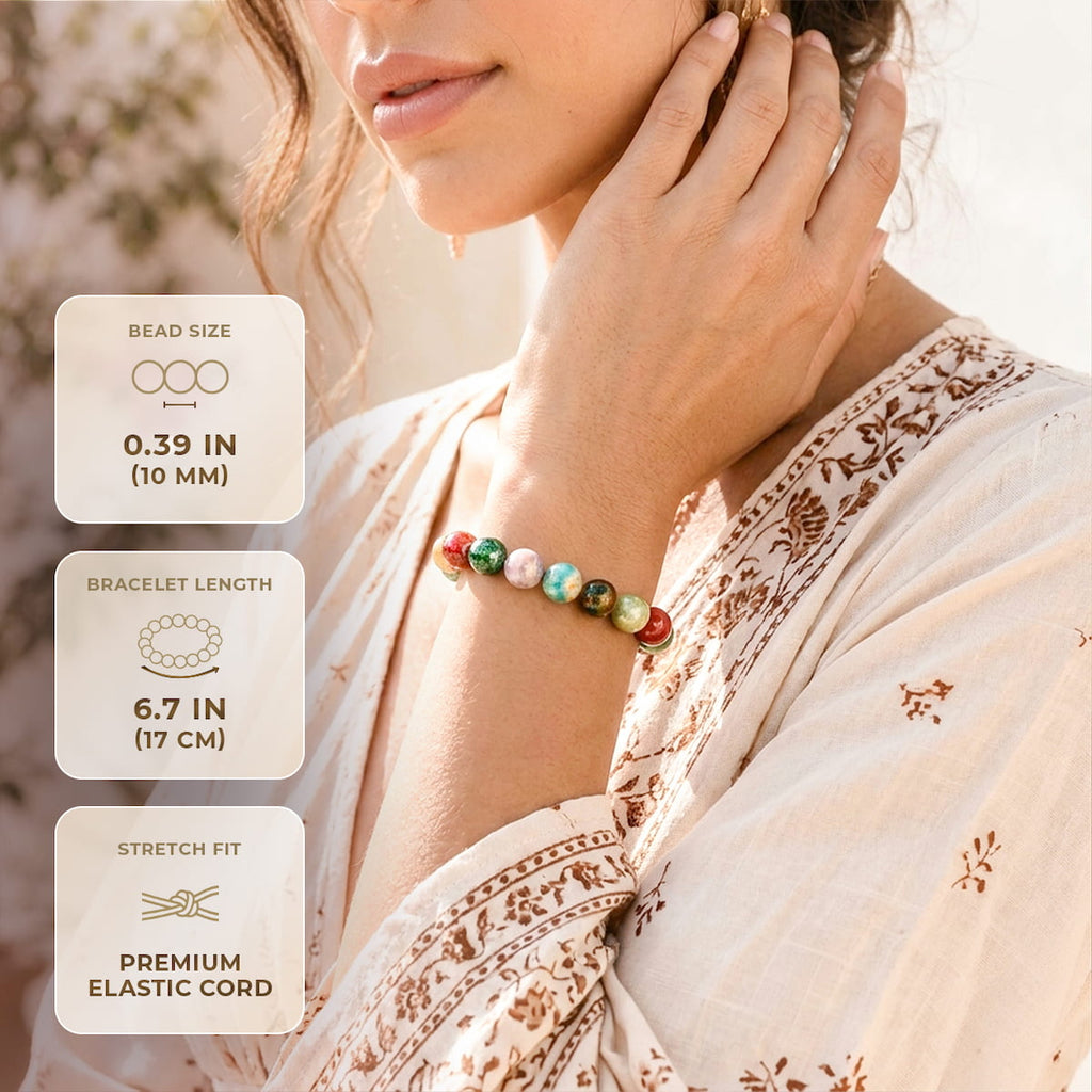 Pulsera de Energía | Ágata India Natural – Equilibrio & Vitalidad