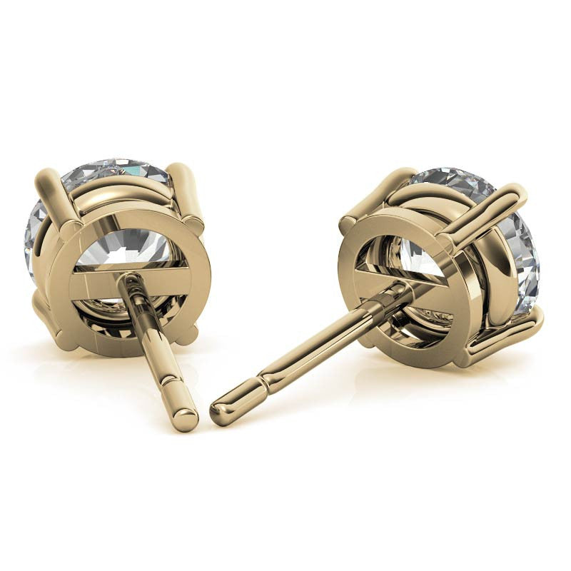 Aretes de Diamante de Laboratorio 4 CTW | Oro 14K Blanco o Amarillo – Certificados AGI