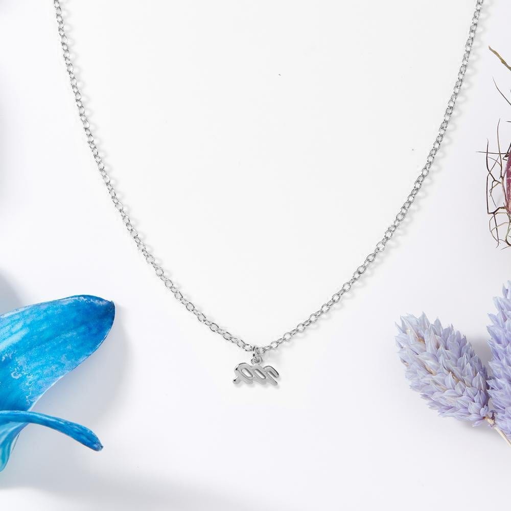 Collar Acuario ★ 26 de Enero | Regalo Personalizado de Cumpleaños