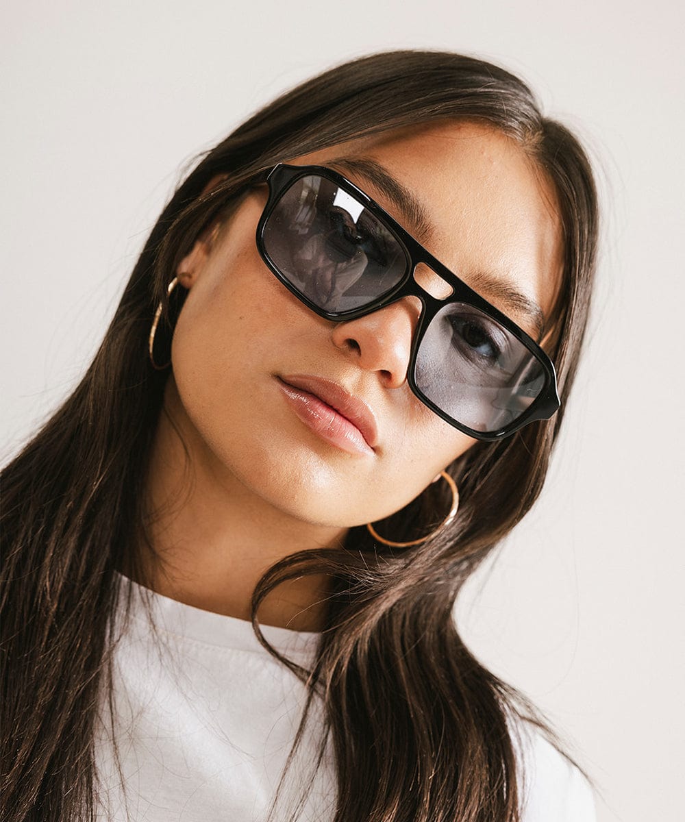 Lentes Aviador Vintage Beau | Estilo Retro de los 70s con Marco Rectangular