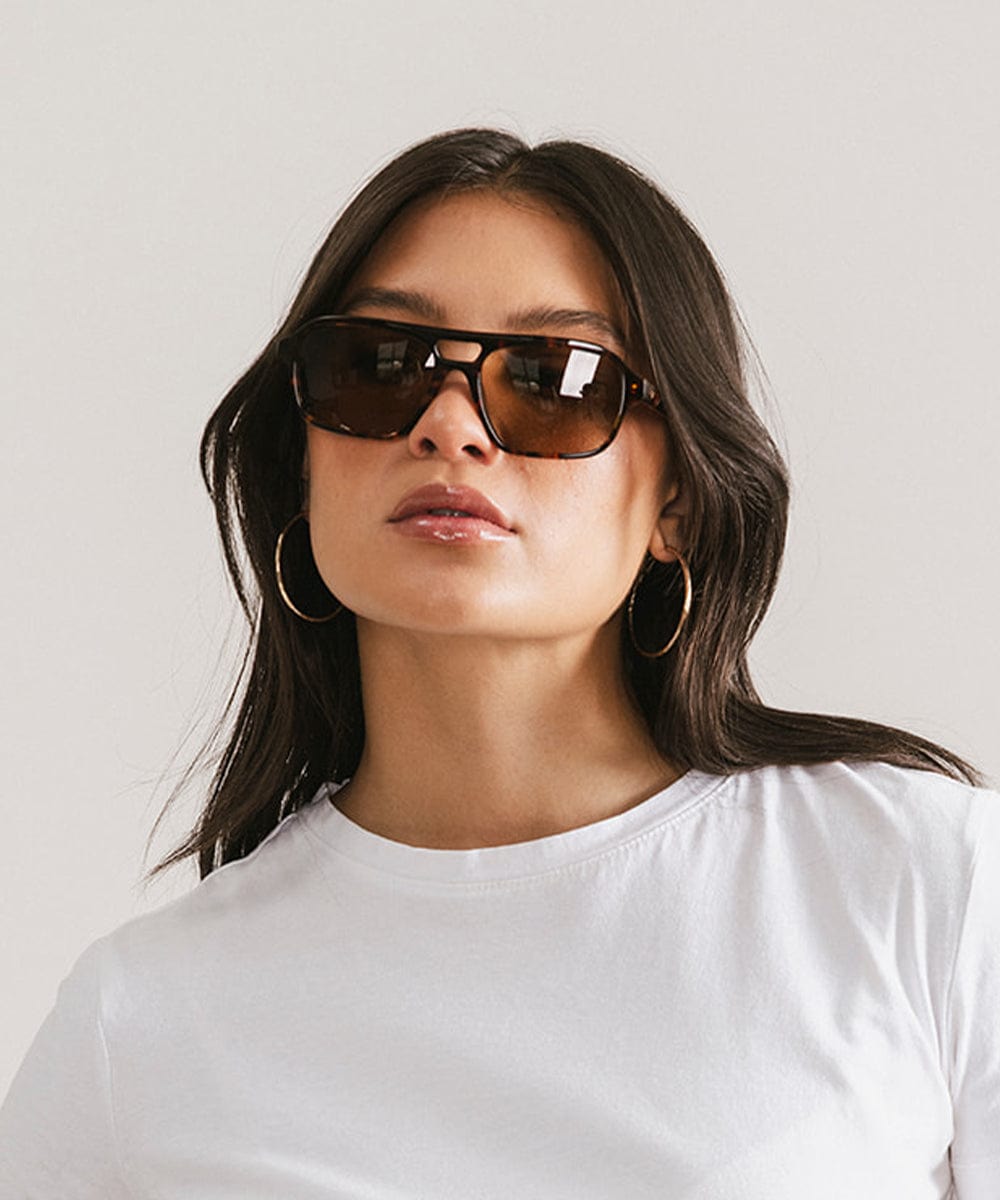 Lentes Aviador Vintage Beau | Estilo Retro de los 70s con Marco Rectangular