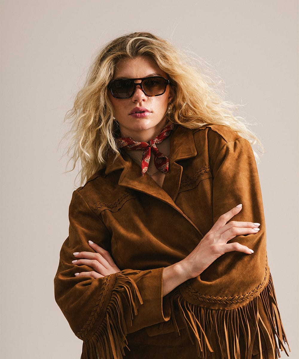 Lentes Aviador Vintage Beau | Estilo Retro de los 70s con Marco Rectangular