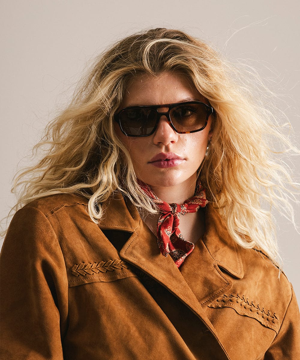 Lentes Aviador Vintage Beau | Estilo Retro de los 70s con Marco Rectangular