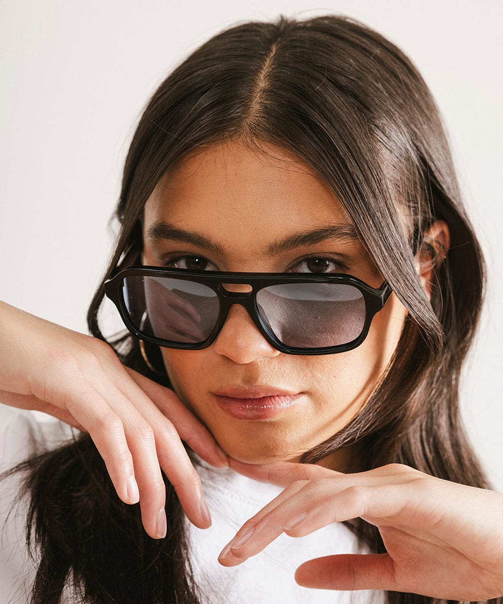 Lentes Aviador Vintage Beau | Estilo Retro de los 70s con Marco Rectangular