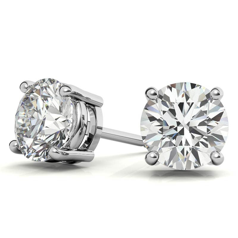 Aretes de Diamante de Laboratorio 4 CTW | Oro 14K Blanco o Amarillo – Certificados AGI