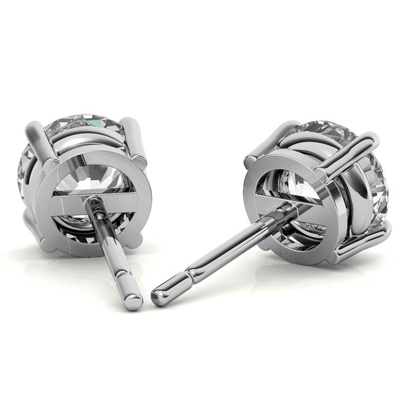 Aretes de Diamante de Laboratorio 4 CTW | Oro 14K Blanco o Amarillo – Certificados AGI